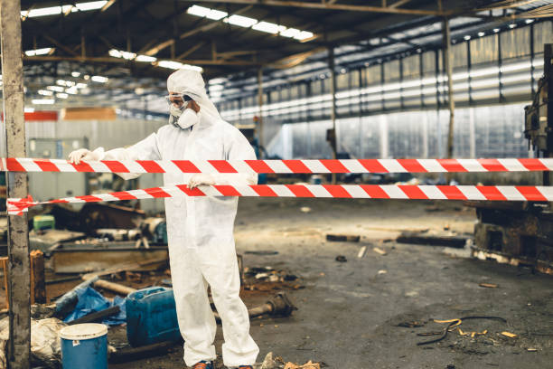 Professional Biohazard technician working in High Ridge, MO